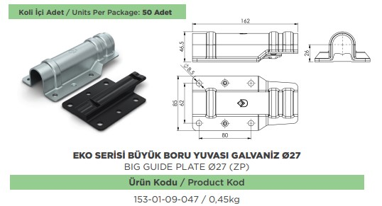 KAPALI KASA ARKA KAPI ECO BORU YUVASI BUYUK GLV